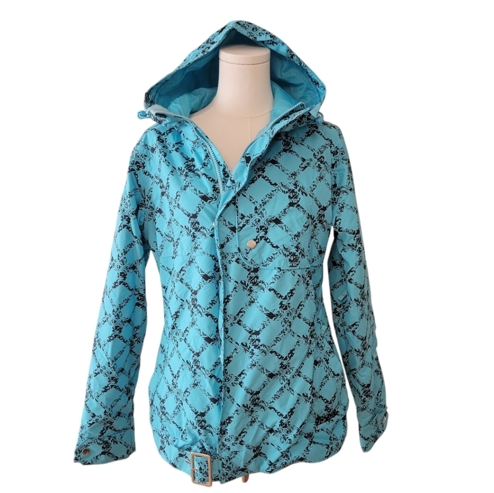 Burton Mutiny DryRide Turquoise Hooded Ski Jacket Size Medium